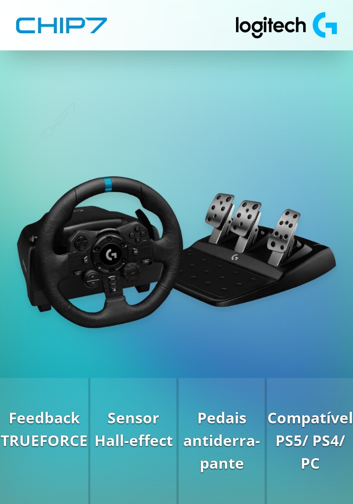 Volante Logitech G923 Racing Trueforce PS5 / PS4 / PC