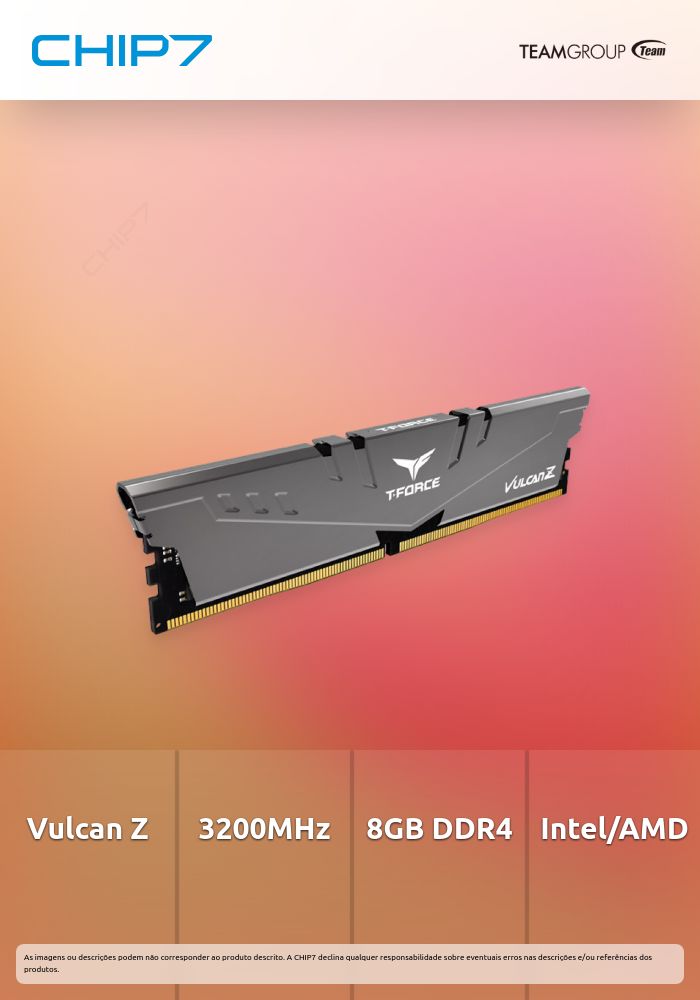 Team Group 8GB DDR4 3200MHz Vulcan Z Grey CL16