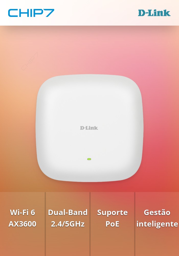 D-LINK ACCESS POINT AX3600 WI-FI 6 DUAL-BAND POE
