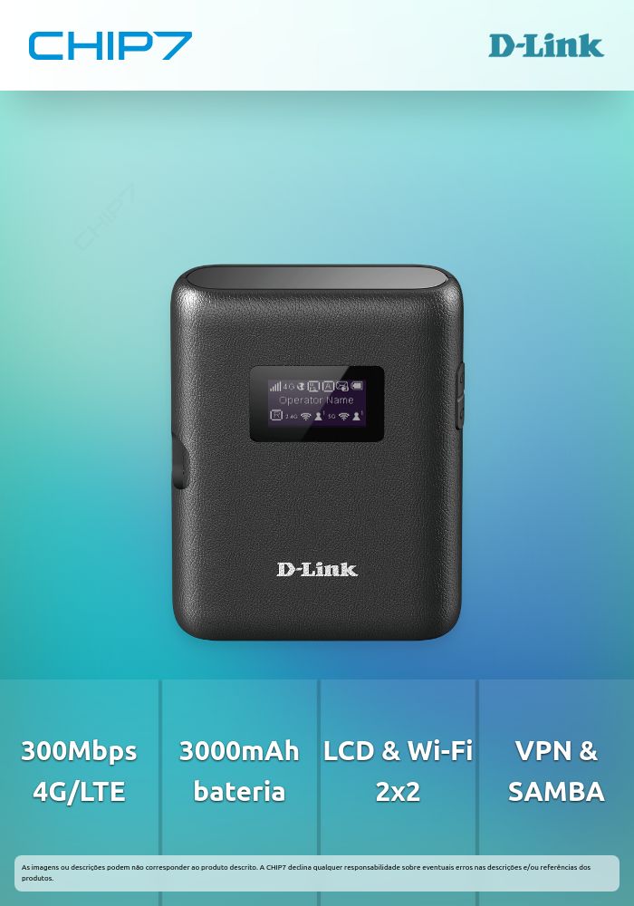 D-LINK ROUTER WIRELESS WI-FI 4G/LTE CAT 6 WI-FI HOTSPOT 300 MBPS