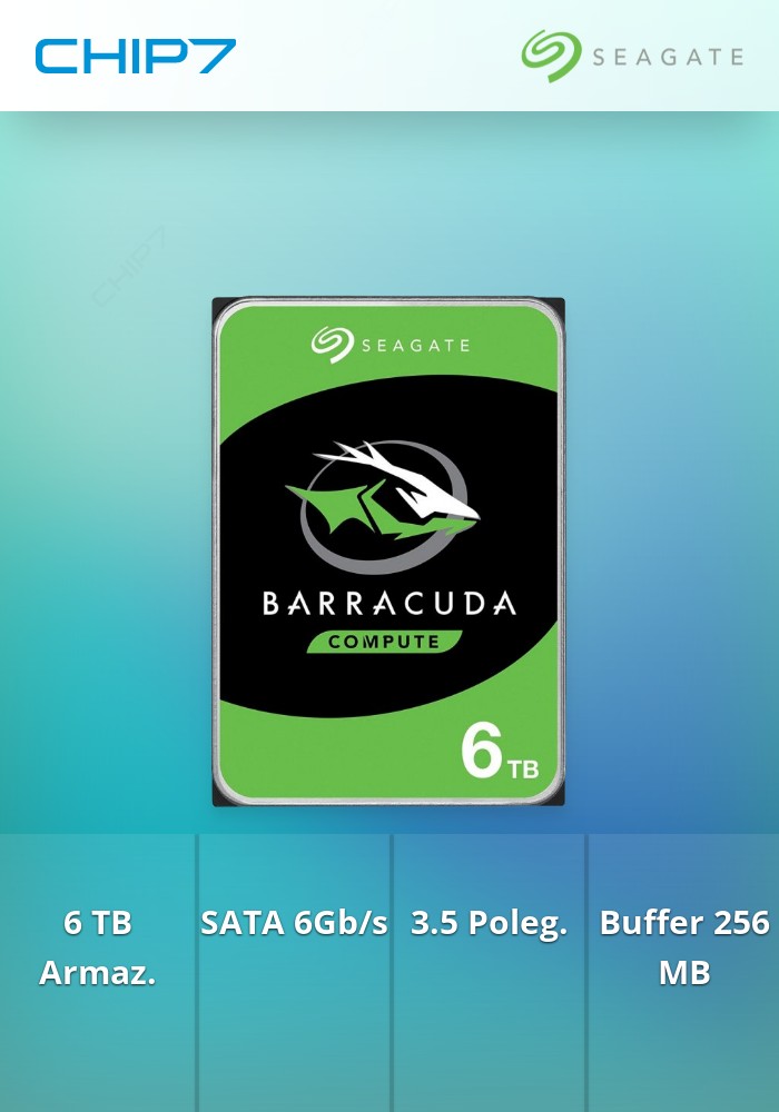 Seagate Barracuda ST6000DM003 - Disco rígido - 6 TB - interna - 3.5