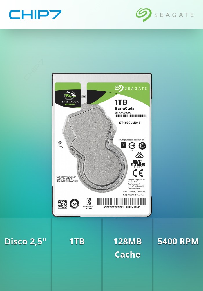 HDD 1TB Barracuda 2.5