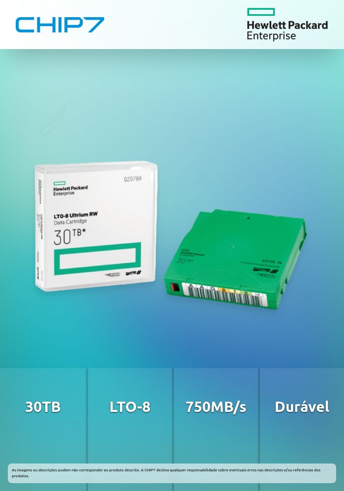 HPE LTO-8 30TB RW DATA CARTRIDGE