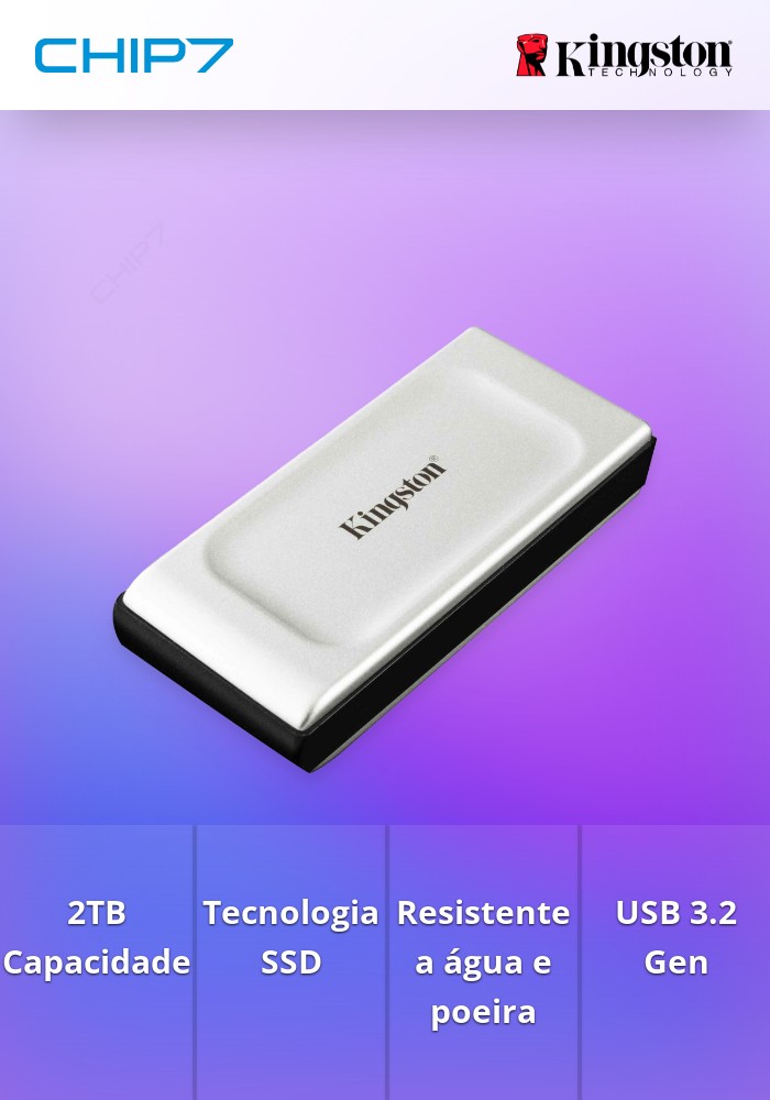 2TB SSD Portátil Kingston XS2000 | CHIP7