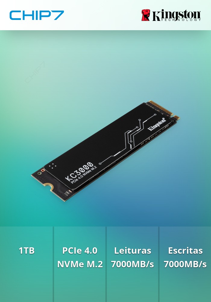 1TB SSD Kingston KC3000 PCIe 4.0 NVMe M.2 SSD