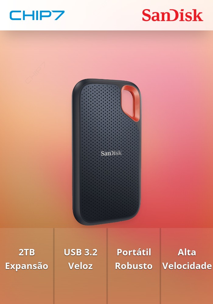 2TB SSD Disco Externo SanDisk Extreme USB 3.2 Gen 2