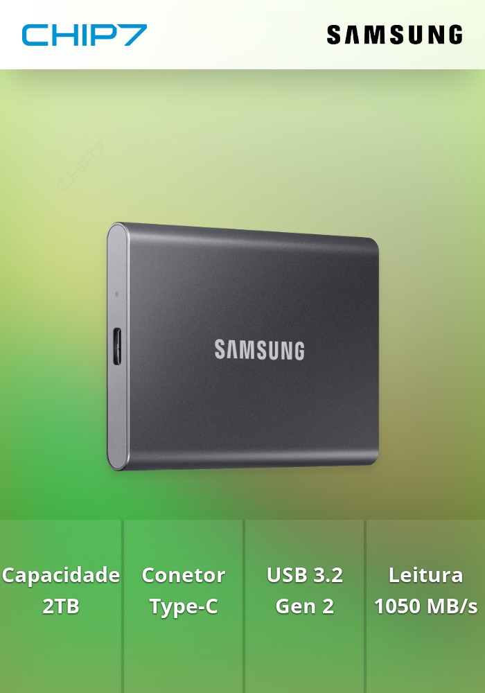 SAMSUNG SSD 2TB T7 USB 3.2 EXTERNAL