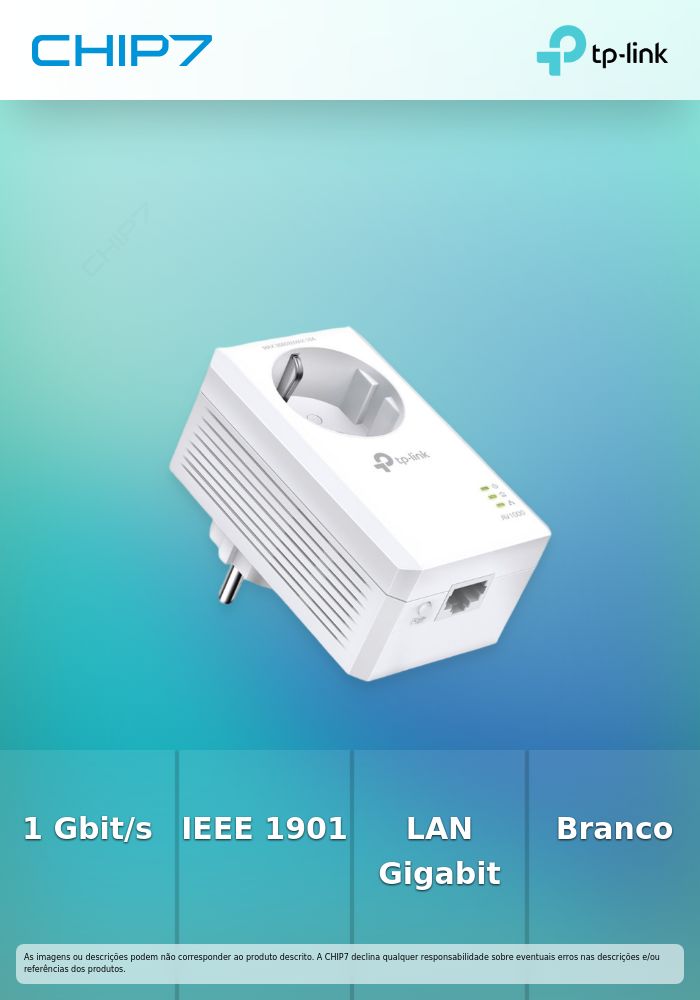 TP-LINK AV1000 GIGABIT PASSTHROUGH POWERLINE ADAPTER