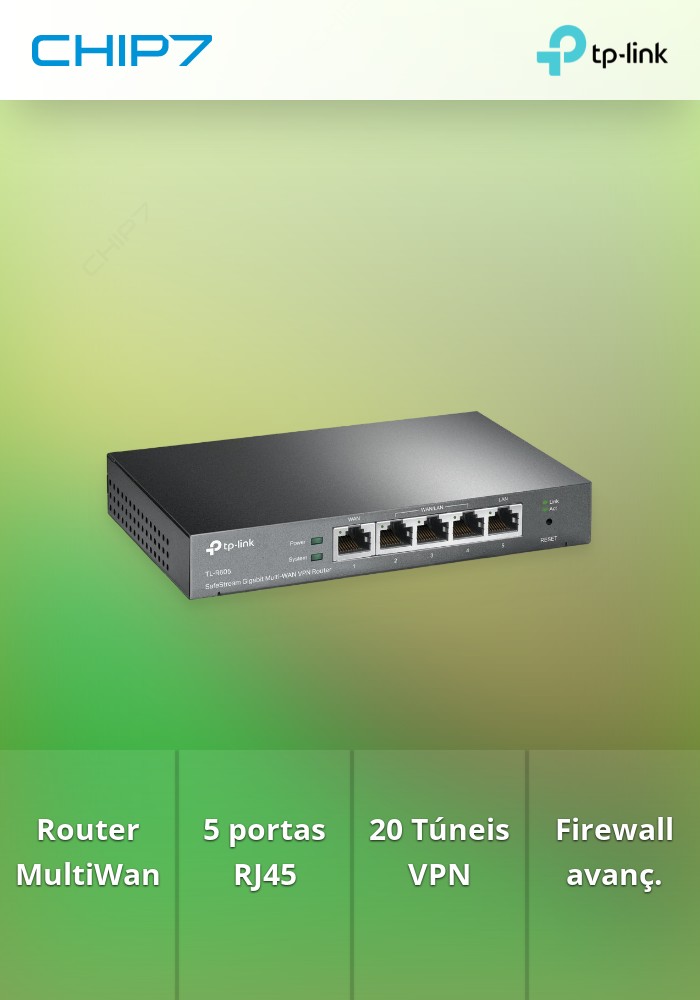TP-LINK ROUTER 1WAN+3LAN GIGABIT VPN | CHIP7