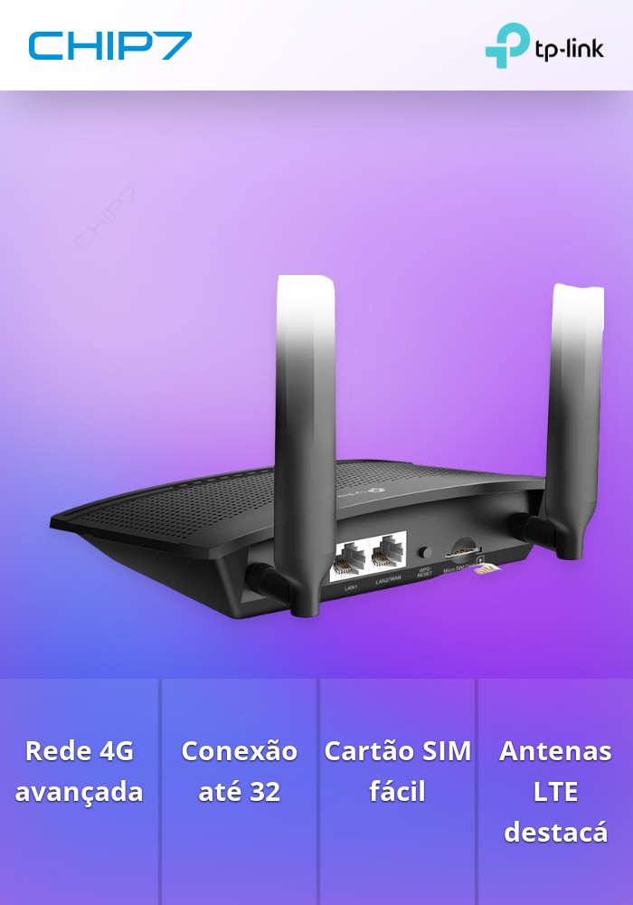 Router TP-Link TL-MR100 N300 Single-Band WiFi 4 4G LTE 10/100Mbps