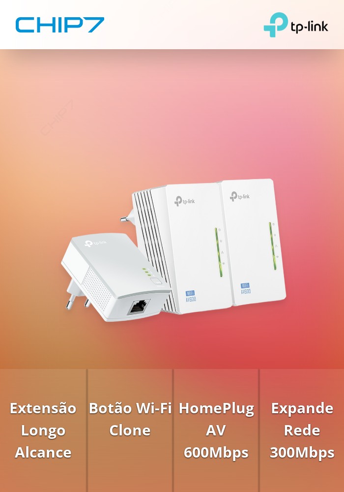 Kit Powerline TP-Link TL-WPA4220 HomePlug AV 600Mbps