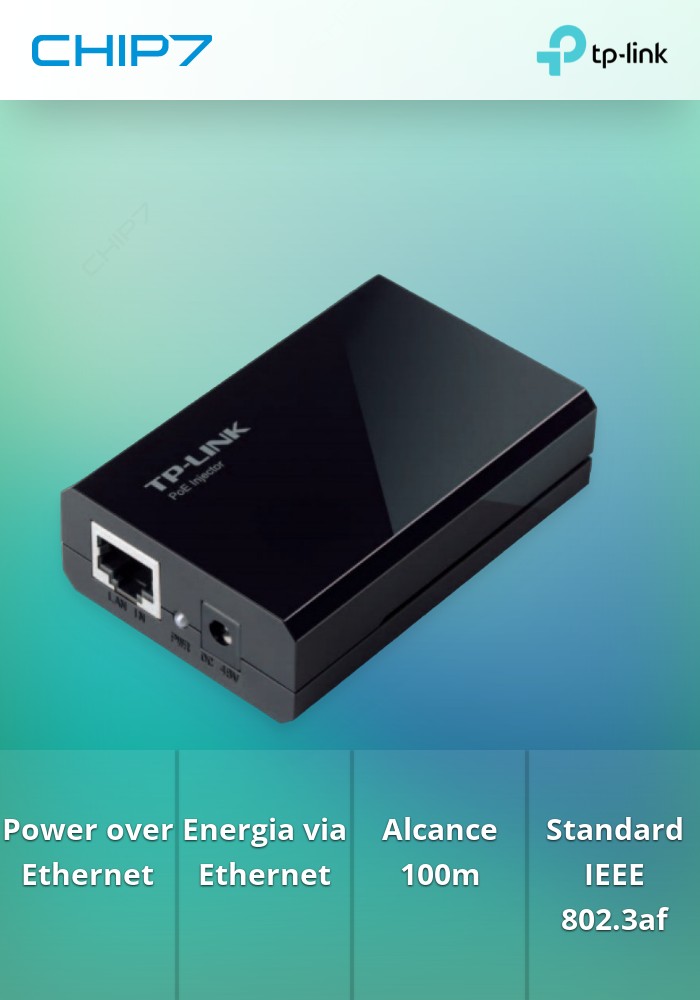 INJECTOR POE 10/100 TP-LINK POE150S, 15W