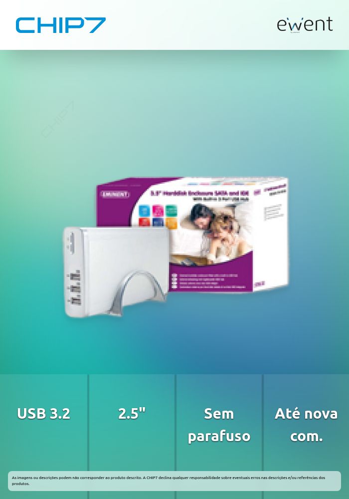 Caixa Externa para HDD/SSD SATA de 2.5