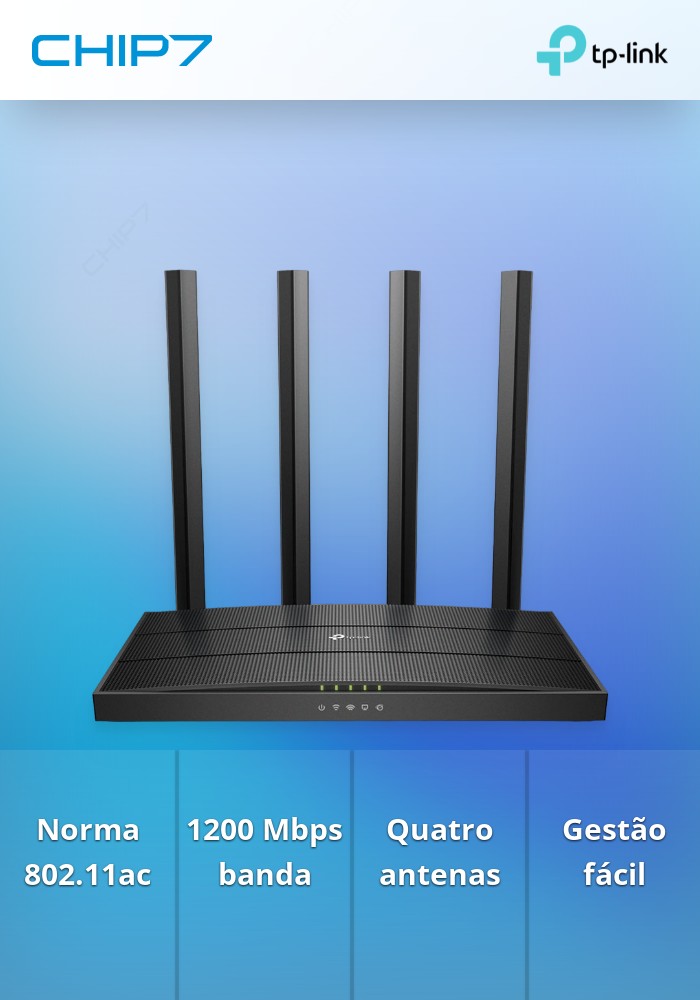 Router TP-Link Archer C6 AC1200 Dual-Band WiFi 5 Gigabit