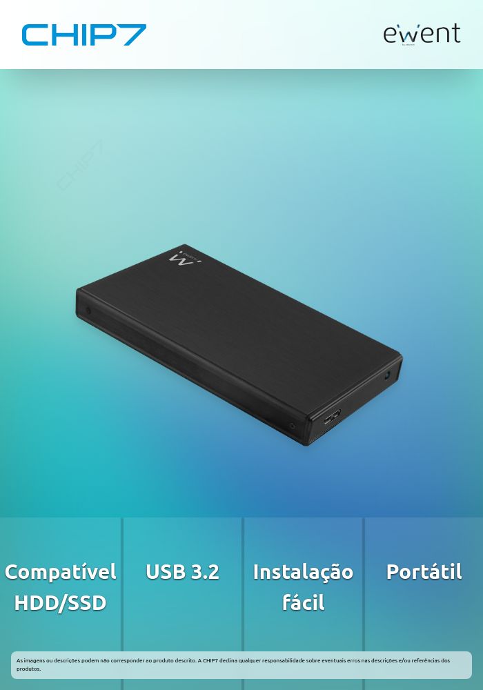 Caixa Externa para HDD/SSD SATA de 2.5