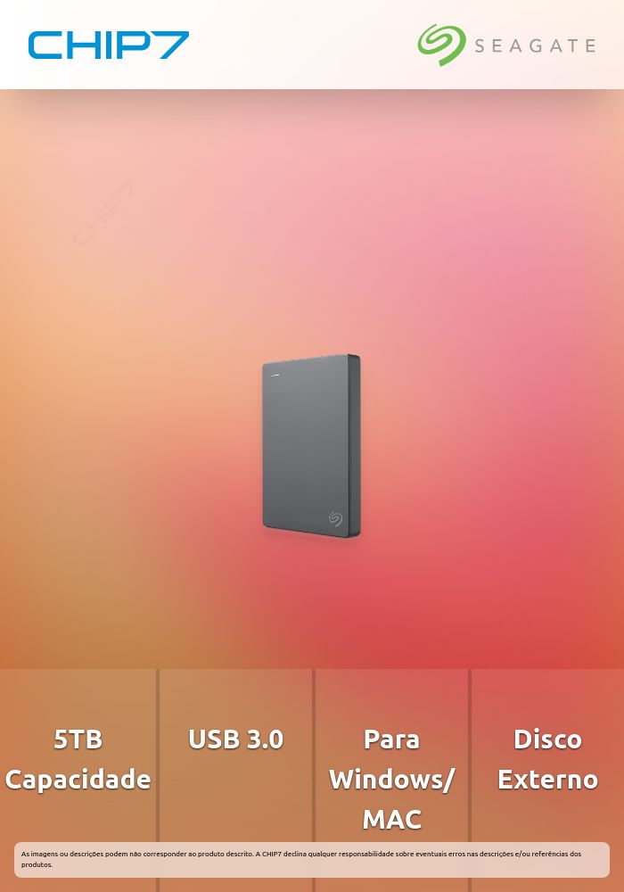 Disco Externo Seagate Basic 5TB USB3.0
