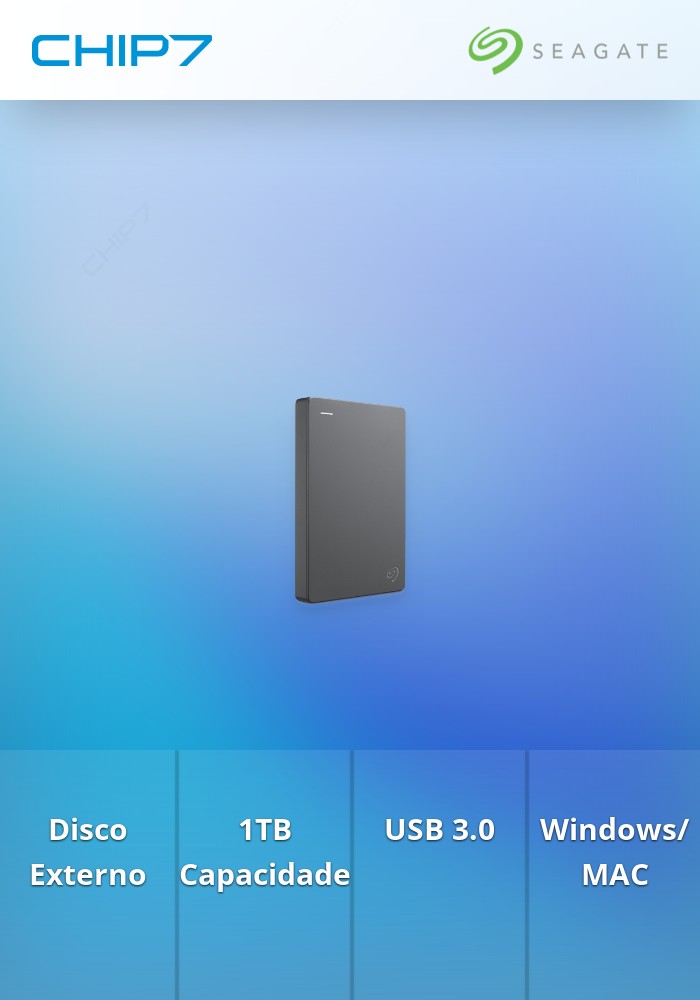 Disco Externo Seagate Basic 1TB USB3.0
