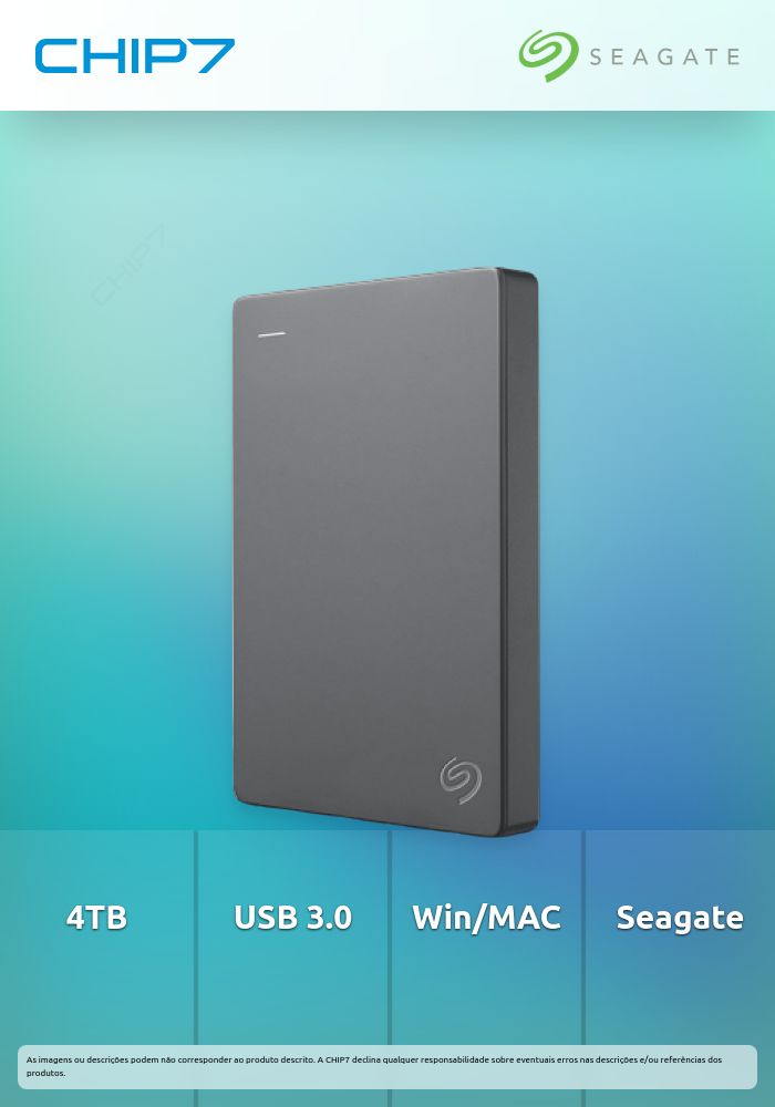 Disco Externo Seagate Basic 4TB USB3.0