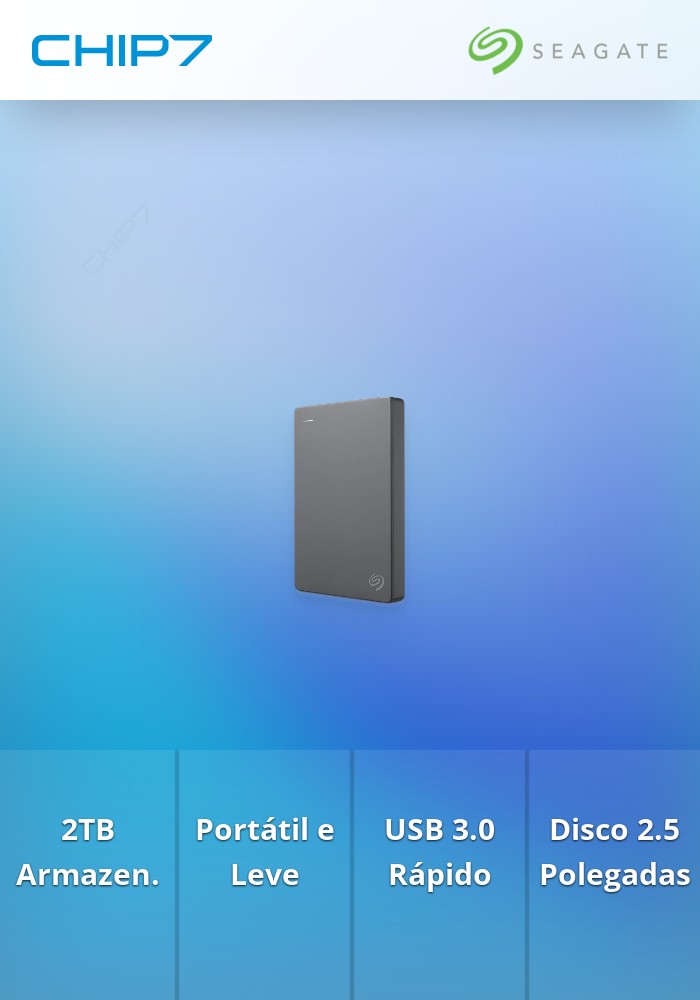 Disco Externo Seagate Basic Portable 2TB 2.5