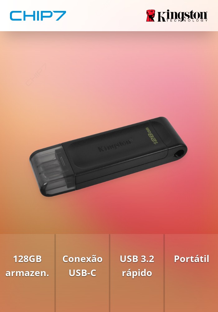 128GB USB-C 3.2 GEN1 DT70