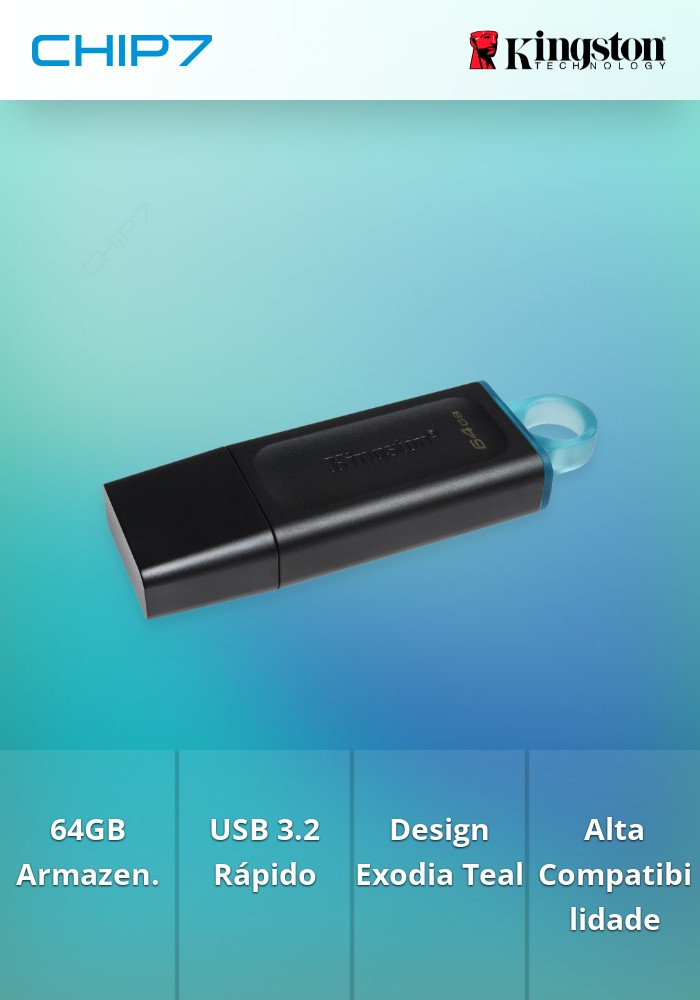 64GB USB 3.2 EXODIA TEAL
