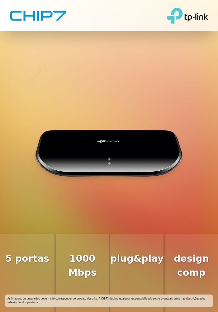 TP-LINK 5-Port-Gigabit-Desktop-Switch 5 10/100/1000Mbit/s-RJ45-Ports
