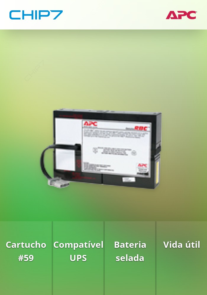 APC Replacement Battery Cartridge #59