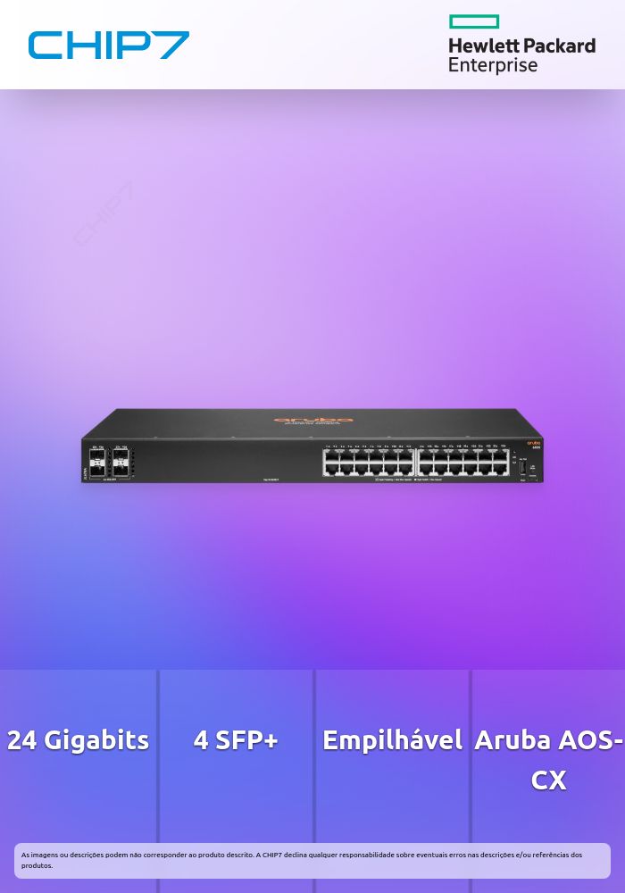 Switch HPE Aruba CX 6100 24G 4SFP+