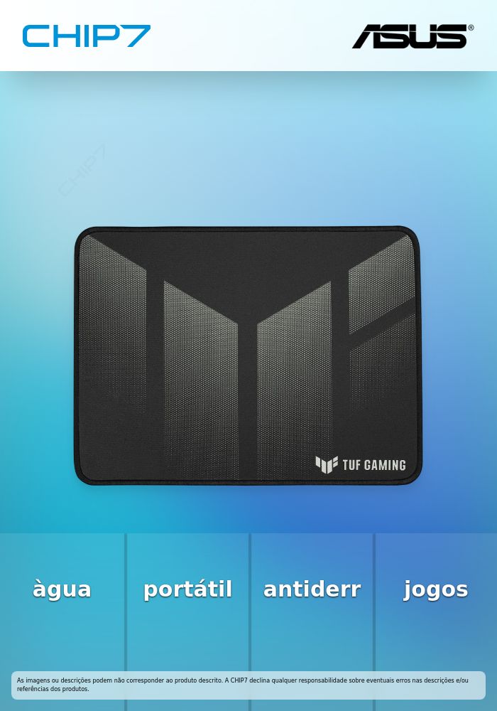 TUF Gaming P1 portable 260 x 360mm mouse pad with water-resistant coating