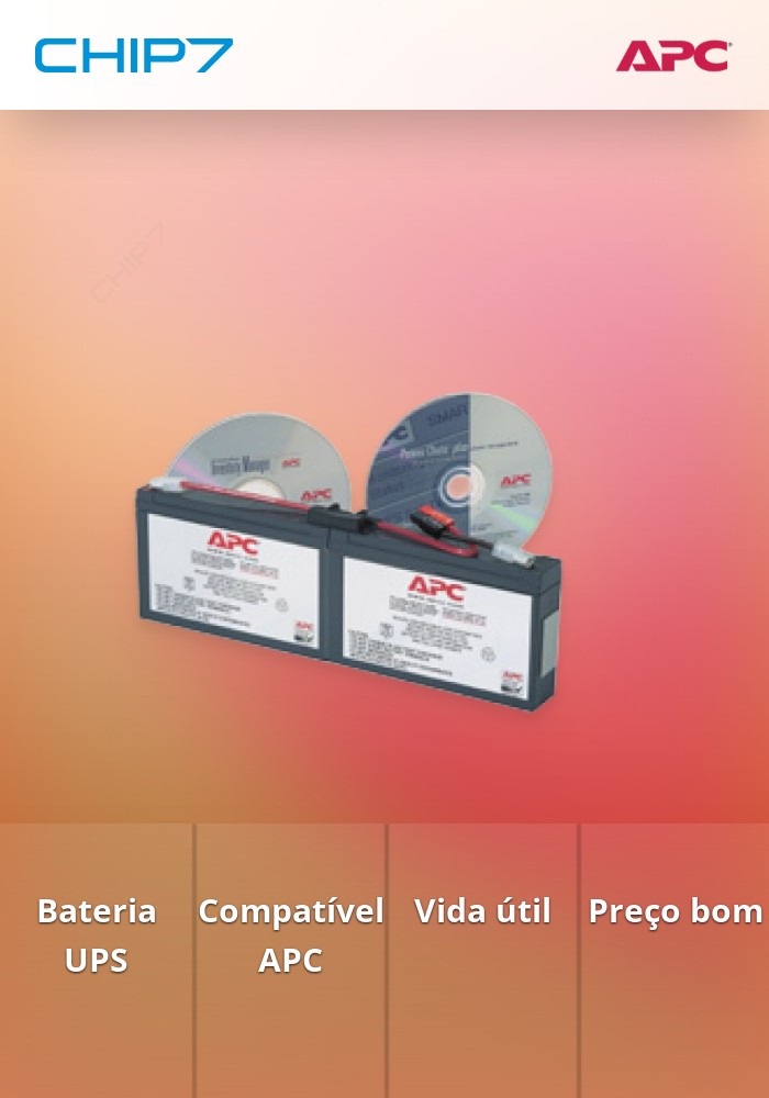 APC Replacement Battery Cartridge #18  - preço válido p/ unidades  pré estabelecidas ou fim de stock