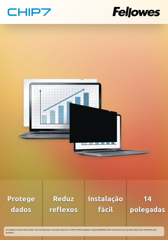 Filtro de Privacidade Fellowes 14