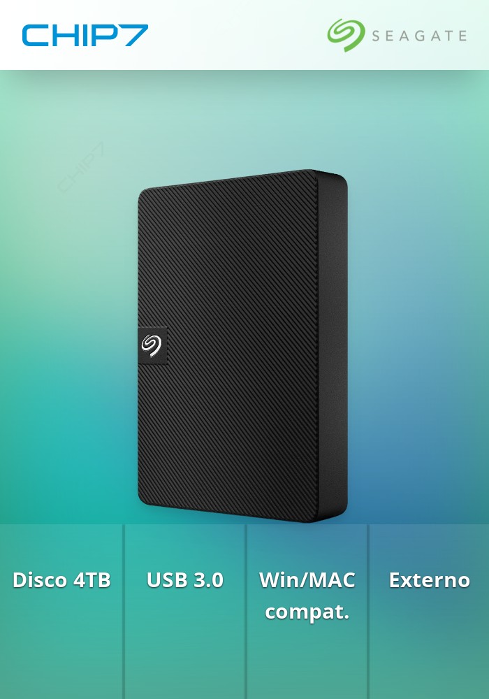 4TB HDD Disco Externo Seagate Expansion Portable USB 3.0