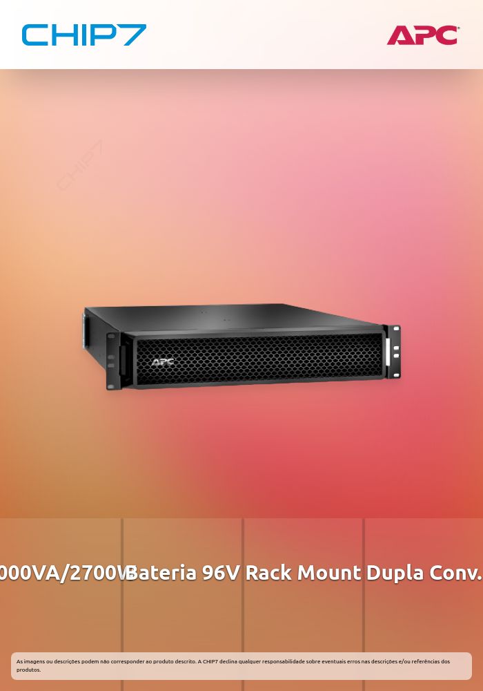 UPS APC Smart SRT 96V 3000 VA RM