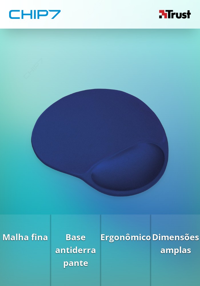 Tapete para rato TRUST BigFoot Azul - 20426