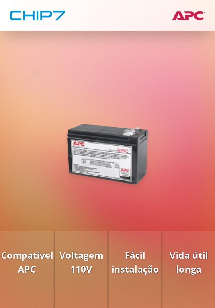 APC BATERIA DE SUBSTITUIÇÃO 110