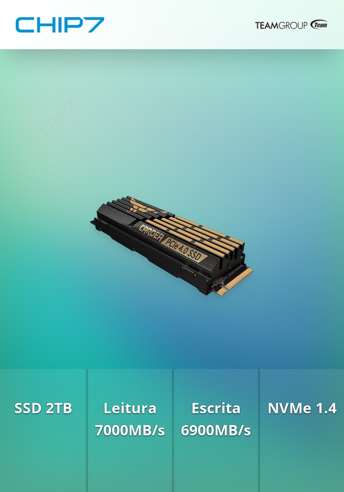 SSD Team Group T-Force Cardea A440 HS 2TB Gen4 M.2 NVMe (70
