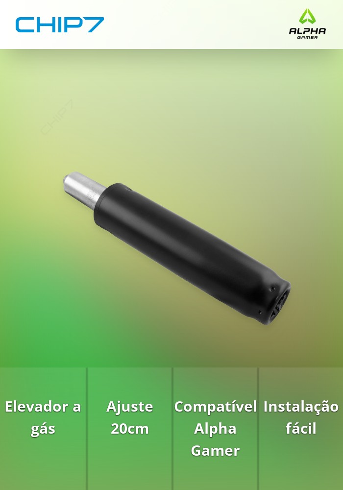 Alpha Gamer Sirius - Elevador a gás 20cm