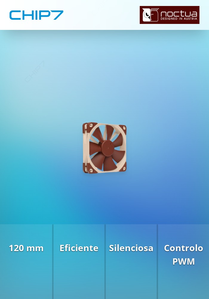 Noctua Ventoinha 1500RPM 120mm