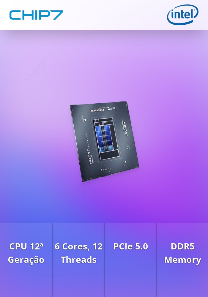 12TH GERACAO PROCESSADOR INTEL I5 12400 LGA1700 2.5 A 4.4GHZ 18M CACHE 6C/12T 65W A 117W - TRAY - SEM COOLER