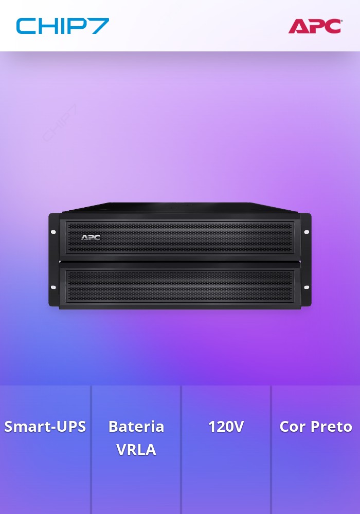 UPS APC Smart-UPS X 120V External Battery Pack Rack/Tower com Onda de saída sinusoidal