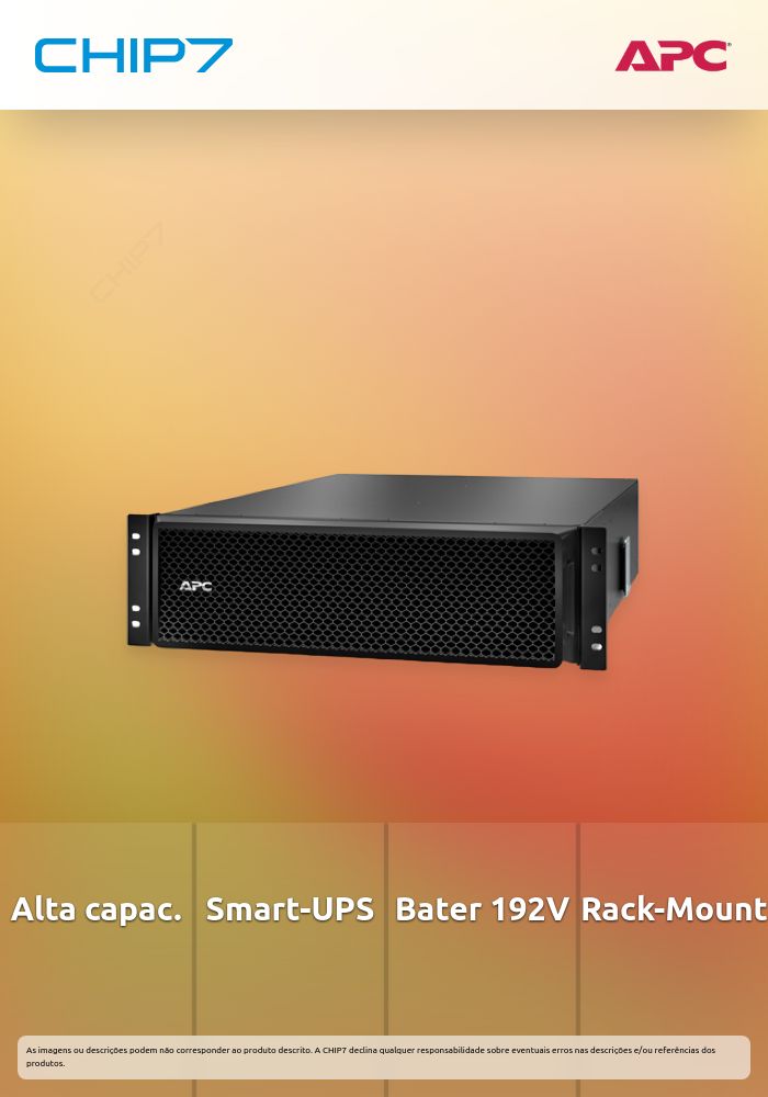 Conjunto de Baterias Smart-UPS SRT APC RM 192V 5000 VA e 6000 VA