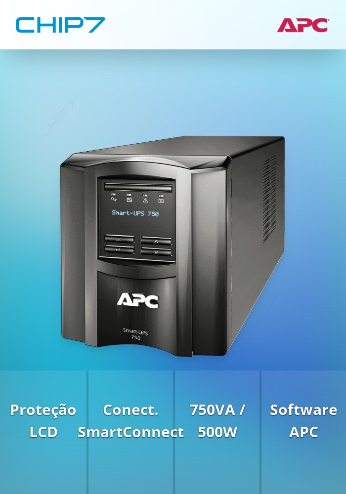 UPS APC Smart-UPS 750VA LCD with SmartConnect - SMT750IC