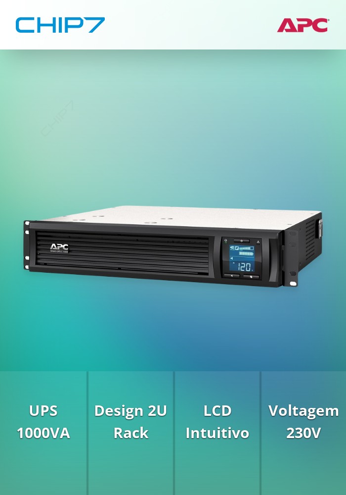 APC SMART UPS C 1000VA 2U RACK MOUNT LCD 230V