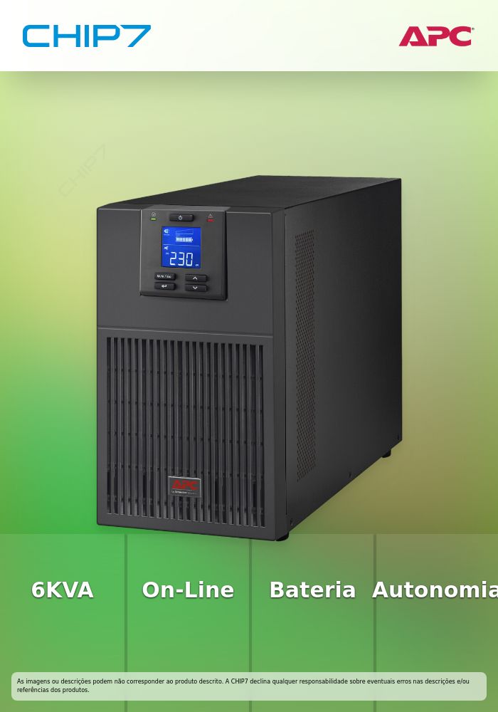 APC Easy UPS SRV SRV6KIL UPS AC 220-240V 6000Watt 6000VA 1-phase USB RS-232 output connectors 1