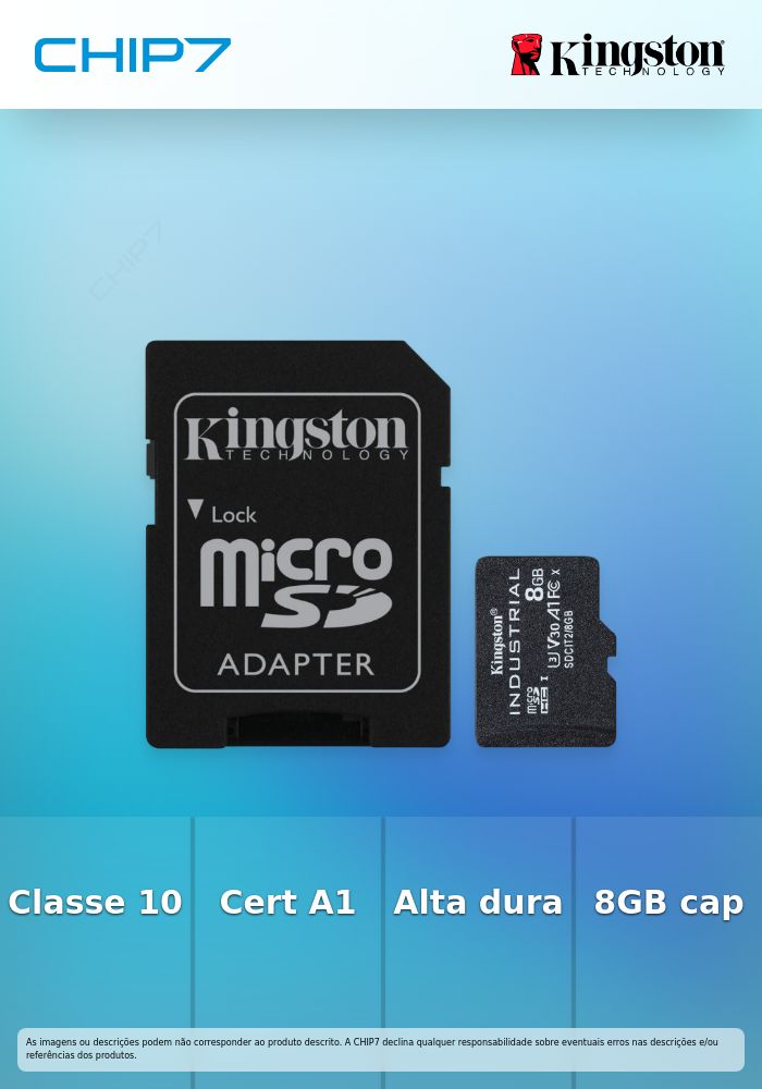 8GB MICROSDHC INDUSTRIAL C10 A1