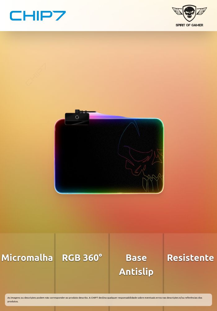 SPIRIT OF GAMER TAPETE RGB MOUSEPAD MEDIUM SIZE
