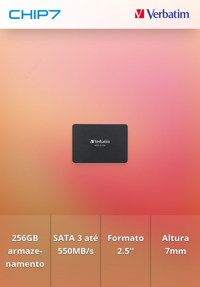 VERBATIM SSD VI550 256GB SATA 3 (7MM HEIGHT) 2.5