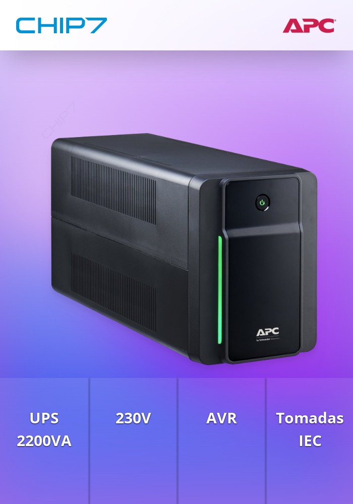 APC BACK-UPS 2200VA, 230V, AVR, IEC SOCKETS