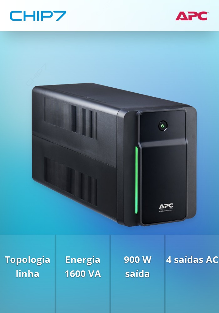 APC BACK-UPS 1600VA, 230V, AVR,  SCHUKO SOCKETS