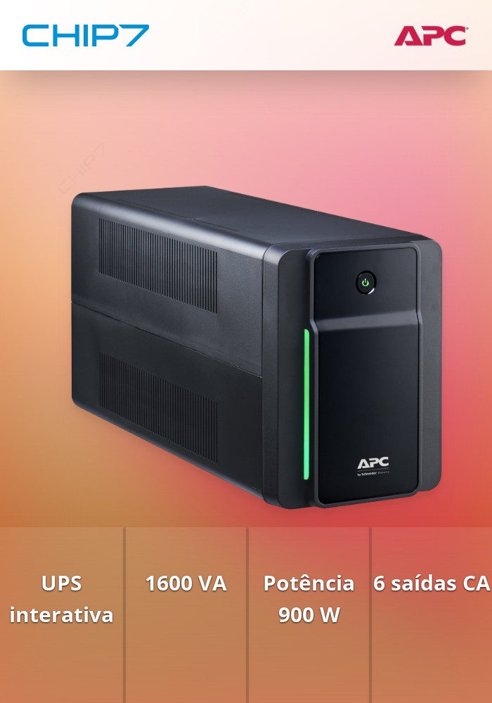 APC BACK-UPS 1600VA, 230V, AVR, IEC SOCKETS